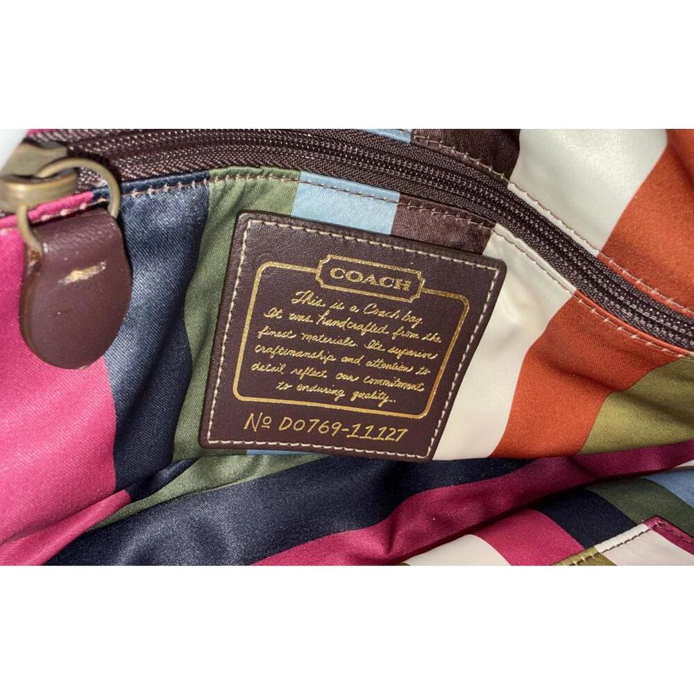 RARE Coach Legacy Stripe Leigh Bag #11127 - 65th Anniversary Edition - Picture 8 of 16